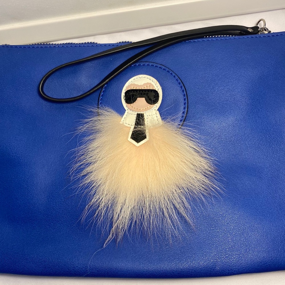 Blue Clutch or Cross-body with Karl Lagerfeld